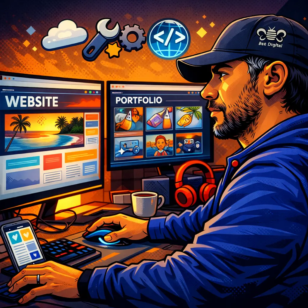 Moderne, schnelle Websites mit klarer Struktur – optimiert für Handy, Google und Anfragen.